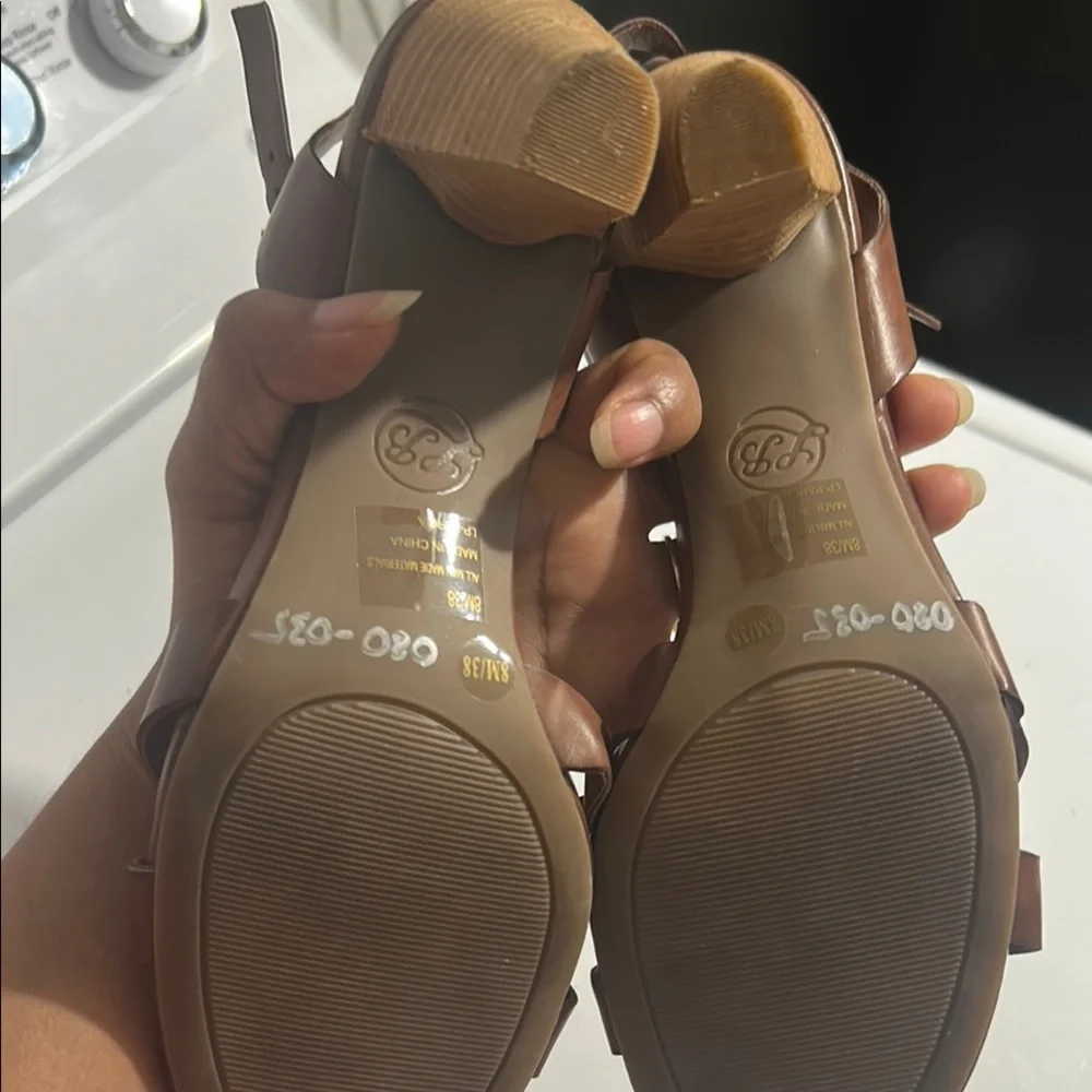 Lucky Brand Brown Sandals with Ankle Strap